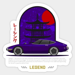 Tuner Purple 2000 GT JDM Sticker